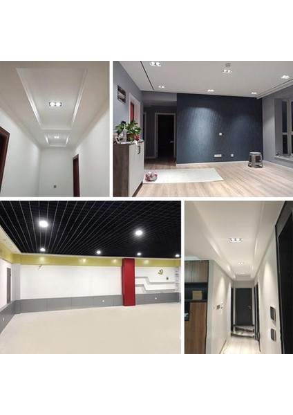 2 Paket LED Gömme Tavan Işık Cob Montaj Çerçevesi Ayarlanabilir 30 Derece Downlight Tavan Işık 5 W 2 Kafa Kesim 75 * 150MM, Oturma Odası, Yatak Odası, Mutfak Için Gömme Aydınlatma (Yurt Dışından)
