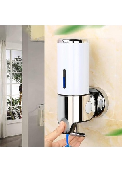 El Sabunluk Duvara Monte Duş Sıvı Dağıtıcı Banyo Tuvalet Sabunluk Pompası | Sıvı Sabun Dağıtıcıları (Beyaz) (Yurt Dışından) fırsatları