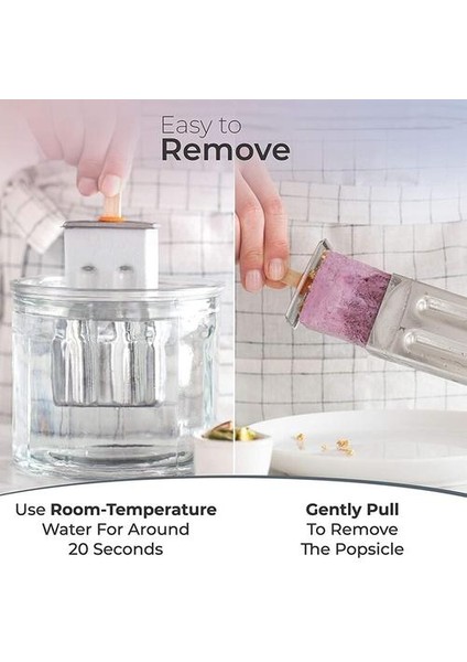 6 Adet Paslanmaz Çelik Popsicle Kalıpları Paslanmaz Popsicle Maker Tepsi Temizleme Fırçası ile Popcical Kalıp Set | Dondurma Sandviç Makineleri (Yurt Dışından)