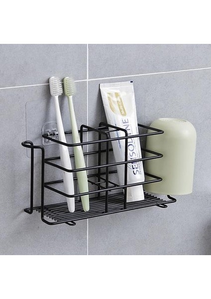Duvar Standı Banyo Diş Fırçası Depolama Tutucu Demir Diş Macunu Raf Raf Diş Fırçası Tutucu Banyo Aksesuarları | Diş Macunu Tutucular (Yurt Dışından) fiyatları