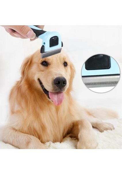 Pet Bakım Fırça Köpekler ve Kediler Için Profesyonel Deshedding Aracı (10.5 * 13CM) (Yurt Dışından)