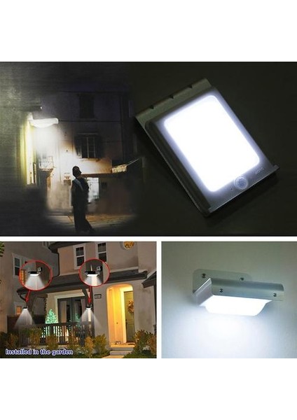 16 LED Güneş Enerjisi Hareket Sensörü Güvenlik Lambası Açık Su Geçirmez Işık (Yurt Dışından)