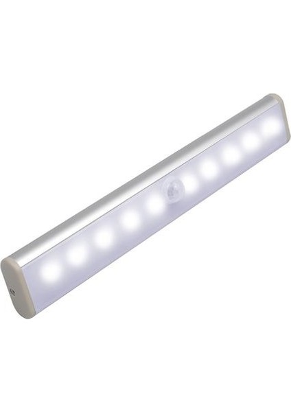 2 W 10LED Akıllı Insan Kızılötesi Sensörü Ücretsiz 4 * Aaa Pil LED Gece Lambası Dolabı Işık Duvar Işık Dolap Işığı (Beyaz Işık) (Yurt Dışından)