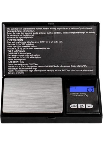 Yüksek Hassasiyetli Takı Ölçeği Aralığı Mini Terazi Dijital LCD Cep Ölçekler Mutfak Ilacında Denge Ağırlığı (Yurt Dışından)