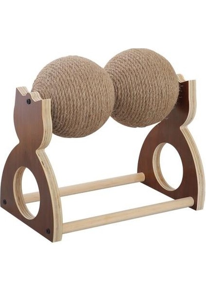 Kedi Oyuncak Pençeleri Öğütmeli Katı Ahşap Sisal Topu Yepyeni Kedi Scratcher Oyuncaklar Çizilme Yavru Kedi Çerçeve Çizik Gönderi | Mobilya ve Amp;çizikler (Yurt Dışından)