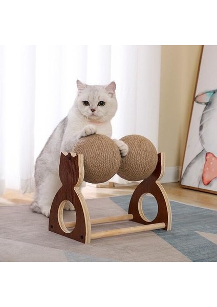 Kedi Oyuncak Pençeleri Öğütmeli Katı Ahşap Sisal Topu Yepyeni Kedi Scratcher Oyuncaklar Çizilme Yavru Kedi Çerçeve Çizik Gönderi | Mobilya ve Amp;çizikler (Yurt Dışından) fiyatları