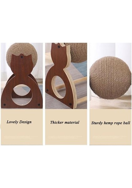 Kedi Oyuncak Pençeleri Öğütmeli Katı Ahşap Sisal Topu Yepyeni Kedi Scratcher Oyuncaklar Çizilme Yavru Kedi Çerçeve Çizik Gönderi | Mobilya ve Amp;çizikler (Yurt Dışından) fırsatları