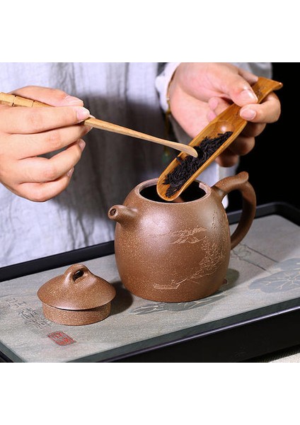 Yixing Çay Potu Mor Kil Çaydanlık El Yapımı Su Isıtıcısı Ham Cevher Teaware Çin Çay Töreni | Çaydanlıklar (Yurt Dışından)