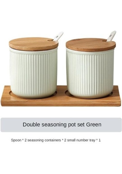 Nordic Seramik Baharat Kutusu Baharat Pot Set Ev Mutfak Baharat Pot Biber Tuz Şeker Kase Baharat Şişesi | Şişeler, Kavanozlar ve Amp;kutular (Yeşil) (Yurt Dışından)