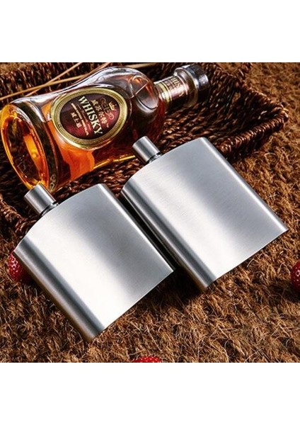 1 Adet Küçük Klasik Taşınabilir Viski Kalça Şişesi Ev Vintage Açık Hip Flask Mühürlü Jarflasks (Yurt Dışından)