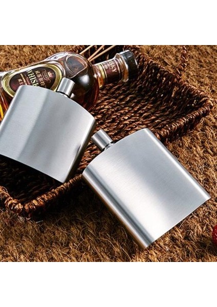 1 Adet Küçük Klasik Taşınabilir Viski Kalça Şişesi Ev Vintage Açık Hip Flask Mühürlü Jarflasks (Yurt Dışından)