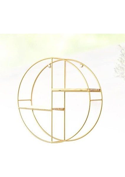 1 Adet Nordic Stil Yuvarlak Şekil Depolama Raf Ferforje Çift Katmanlı Duvar Raf Yatak Odası Oturma Odası Duvar Asılı Süs | Depolama Tutucular & Amp;raflar (Yurt Dışından) fiyatları