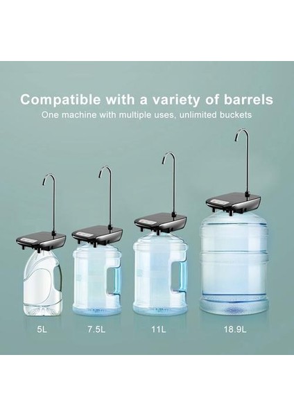 Tepsi USB Şarj Edilebilir Otomatik Su Dağıtıcısı Kablosuz Taşınabilir Su Pompası ile Elektrikli Su Pompası Yükseltme Kablosuz Taşınabilir Su Pompası | Su Dağıtıcıları (Yurt Dışından)