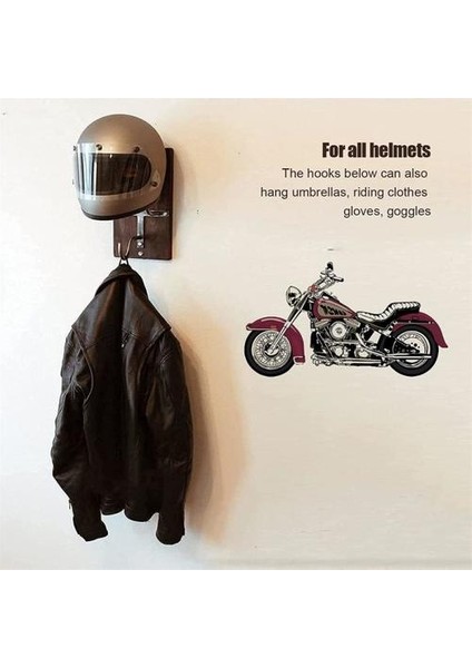 1 Adet Duvara Monte Depolama Raf Motosiklet Kask Raf Kumaş Kanca Kask Depolama Kanca Ekran Rafları Depolama Organizatör Giysileri Raf | Depolama Tutucular ve Amp;raflar (Yurt Dışından)