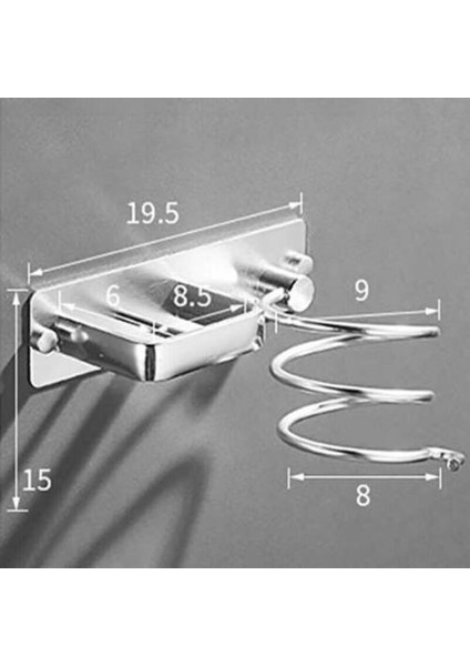 Alüminyum Saç Kurutma Makinesi Düzleştirici Tutucu Depolama Organizatör Kanca Raf Salonu (Yurt Dışından)