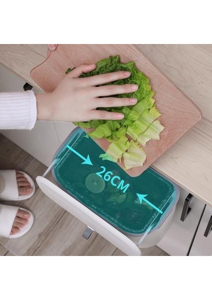 Plastik Duvar Montaj Çöp Kutusu Sürgülü Kapak Banyo Mutfak Asılı Garaj Organizatörleri Mutfak Çöp Asılı Organizatör Can | Çanta ve Amp;sepet (Yurt Dışından) fiyatları