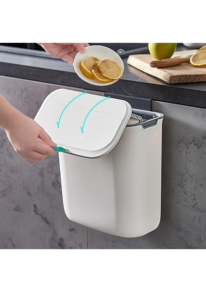 Plastik Duvar Montaj Çöp Kutusu Sürgülü Kapak Banyo Mutfak Asılı Garaj Organizatörleri Mutfak Çöp Asılı Organizatör Can | Çanta ve Amp;sepet (Yurt Dışından) fırsatları
