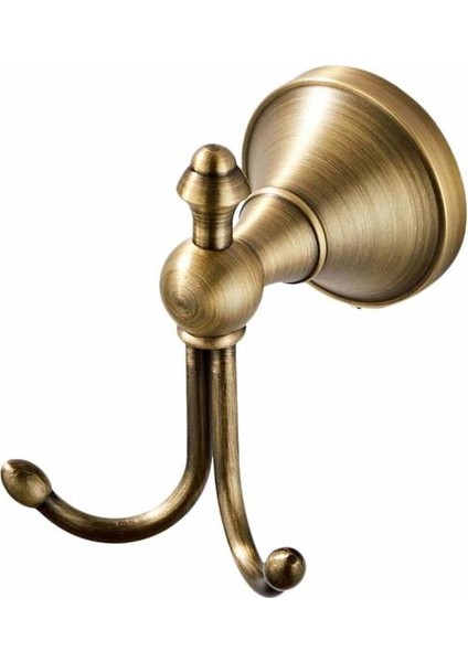Çift Elbise Kanca Katı Pirinç Banyo Havlusu Kanca Ceket Kanca Çanta Tutucu Mutfak Banyo Duş Havlu Çift Kanca Bronz Tarzı | Bornoz Kanca (Yurt Dışından) fiyatları