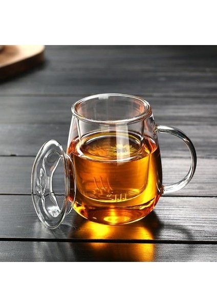 Çin Tarzı Çay Kupa Kapaklı Filtre 550 Ml.coffee Bardak Çay Seti Kupalar Bira Içmek Ofis Kupa Şeffaf Drinkware Cam Bardak | Kupalar (Beyaz) (Yurt Dışından) fırsatları