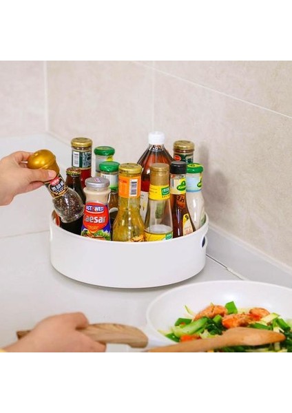 Japonya Ithalat Dönen Baharat Saklama Kutusu Mutfak Plastik Baharat Depolama Raf Masaüstü Makyaj Cilt Bakımı Raf | Şişeler, Kavanozlar ve Amp;kutular (Yurt Dışından) modelleri