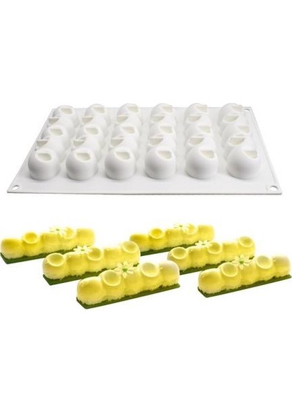 Sevimli Scoop Mousse Kek Silikon Kalıp Dondurma Kalıp Dıy Pişirme Kiti Fransız Tatlı Kalıp Kek Kalıpları (Yurt Dışından)
