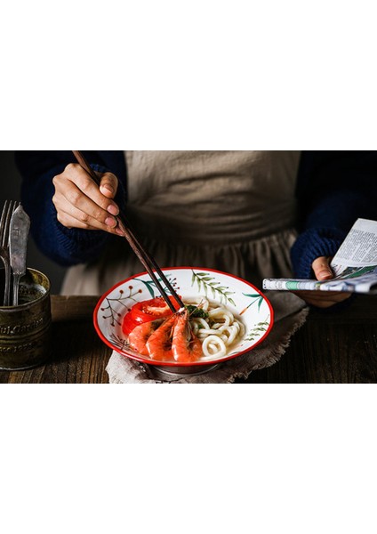 8 Inç Seramik Ramen Kase El Boyalı Orman Hayvan Tasarım Anti Sıcak Köpük Kaseler Japon Retro Yaratıcı Aile Sofra Takımı | Kaseler (Yurt Dışından)