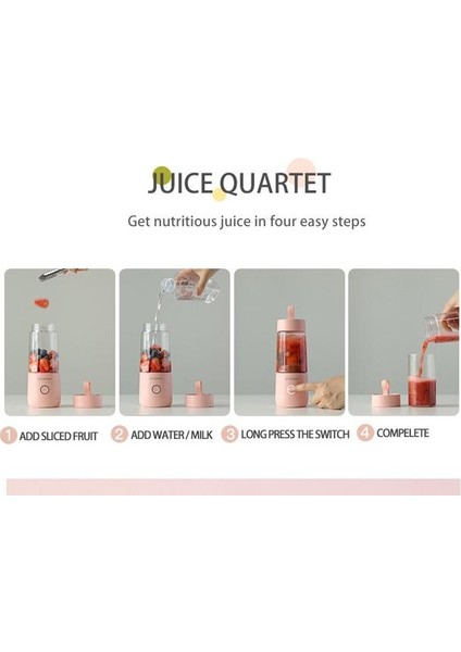 Yaratıcı Juice Fincan Sıkıyor Şişe Taşınabilir Mini Meyve Makinesi Moda Akıllı Sıkacağı | Sıkacaklar (Pembe) (Yurt Dışından)