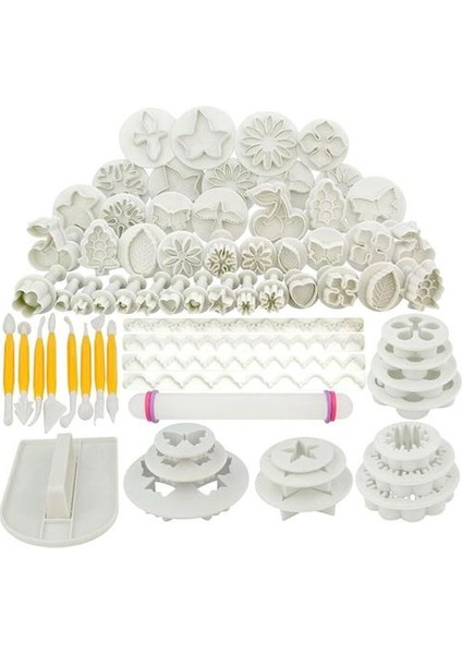 Bisküvi Kalıpları Dıy Pişirme Araçları 68 Adet Plastik Kek Kalıbı Set Şeker Kabartma Dekorasyon Fırın Basın Mutfak Yaratıcı Çiçek | Bakeware Setleri (Yurt Dışından)