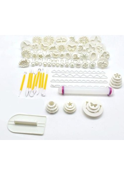 Bisküvi Kalıpları Dıy Pişirme Araçları 68 Adet Plastik Kek Kalıbı Set Şeker Kabartma Dekorasyon Fırın Basın Mutfak Yaratıcı Çiçek | Bakeware Setleri (Yurt Dışından) modelleri