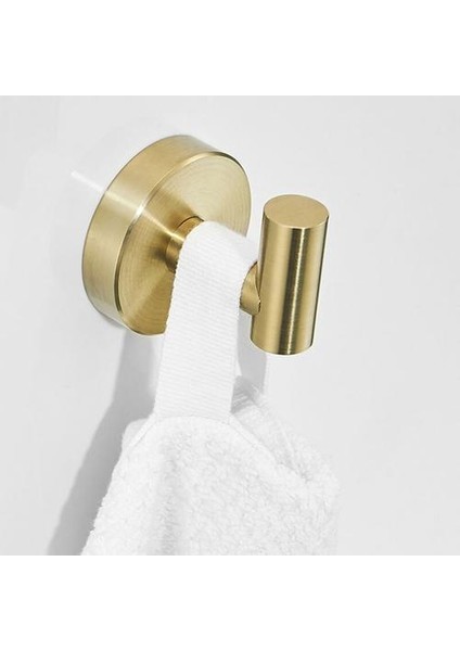 3-Piece Setbhed Altın Banyo Donanım Seti Robe Kanca Tek Havlu Bar Kağıt Tutucu Siyah Banyo Aksesuarları Paslanmaz Çelik | Banyo Donanım Setleri (Yurt Dışından) fırsatları
