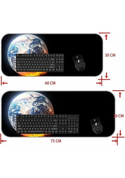 (600X300X3), Xxl Oyun Fare Mat Genişletilmiş, Şehir Gökyüzü Ağacı Ofis Mouse Pad (Yurt Dışından)