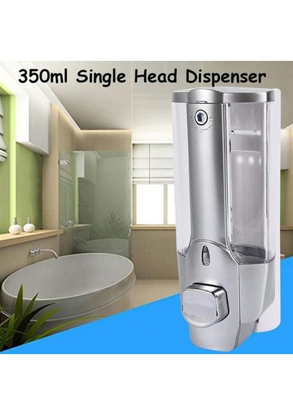 Sıvı Sabunluk 350 ml Tek Kafa Duvara Dağı Duş Banyo Yıkama Losyonu Sabun Şampuan Dağıtıcılar Mutfak Banyo | Sıvı Sabunluk (Yurt Dışından)
