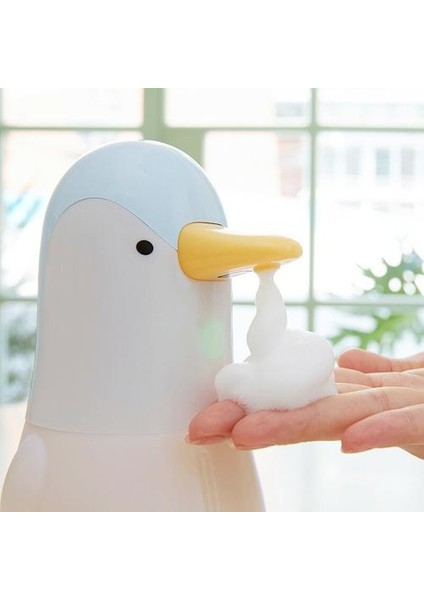 Penguen Modeli Köpük Sabun Dağıtıcı Yakınında Kızılötesi Algılama Hızlı Indüksiyon Kabarcıkları USB Cihazı Kullanarak Mutfak USB Şarj Edilebilir | Sıvı Sabunluk (Yurt Dışından)