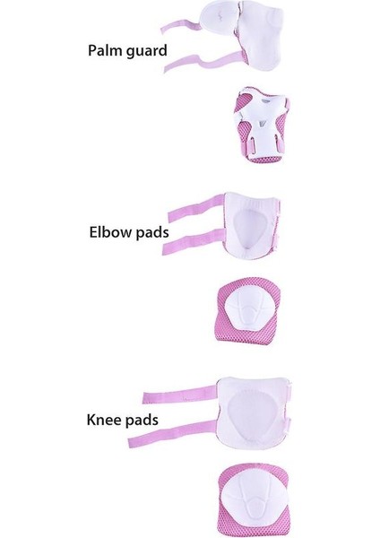 Çocuklar Için Koruyucu Dişli Seti Diz Pedleri 3-14 Yıl Toddler Diz (Pembe) (Yurt Dışından) fiyatları