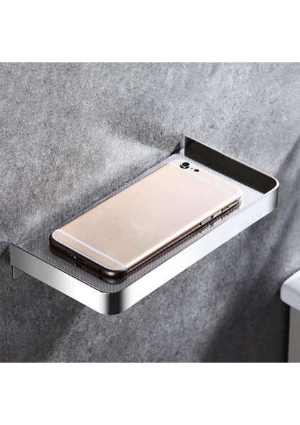 Paslanmaz Çelik Banyo Telefonu Havlu Tutucu Banyo Sabunluk Duvar Monte Sabunluk Raf Çok Fonksiyonel Depolama Raf | Banyo Rafları (Yurt Dışından)