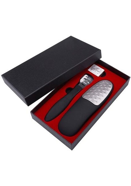 Ergonomik Pedikür Ayak Bakım Araçları Ayakları Dosya Rasps Callus Dead Cilt Remover Profesyonel Paslanmaz Çelik Çift Taraf | Ayak Raspleri (Siyah) (Yurt Dışından)