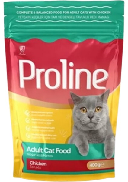 Proline Tavuklu Yetişkin Kedi Maması 400 gr