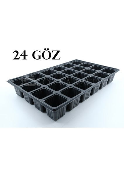 Vakum 24 Göz Kare Fidelik Fide Viyolü Fide Kabı 25 Adet