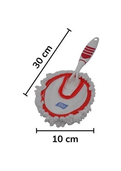 Mikrofiber Duster Toz Leke Kir Alıcı Temizleyici Tutacaklı Temizlik Bezi Aparatı Malzemesi