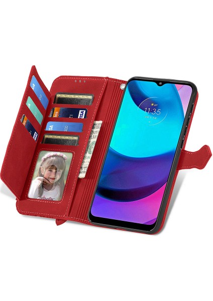 Ile Uyumlu Motorola Moto E20 Fermuarlı Kese Manyetik Kart Tutacağı Bilek Kayışlı Cüzdan Kesesi Motorola Moto E20 (Yurt Dışından) indirimleri