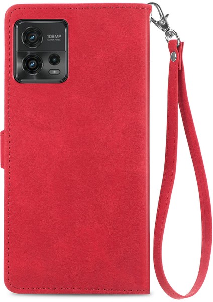 Ile Uyumlu Motorola Moto G72 Fermuarlı Kese Manyetik Kart Tutacağı Bilek Kayışlı Cüzdan Kesesi Motorola Moto G72 (Yurt Dışından) fırsatları