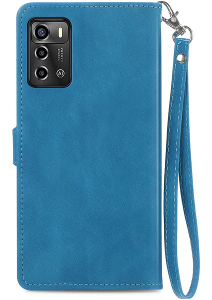 Ile Uyumlu Zte Blade A72 4g Fermuarlı Kese Manyetik Kart Tutacağı Bilek Kayışlı Cüzdan Kesesi Zte Blade A72 4g (Yurt Dışından) fırsatları