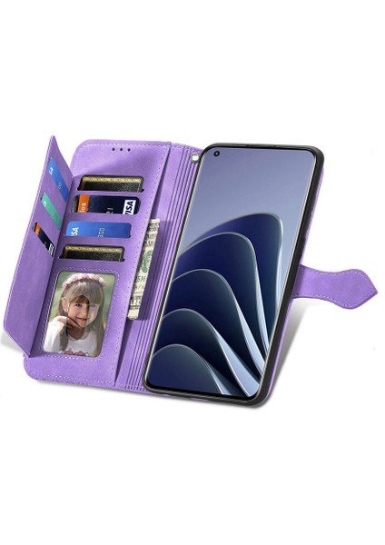 Ile Uyumlu Oneplus 10 Pro Fermuarlı Kese Manyetik Kart Tutacağı Bilek Kayışlı Cüzdan Kesesi Oneplus 10 Pro (Yurt Dışından)