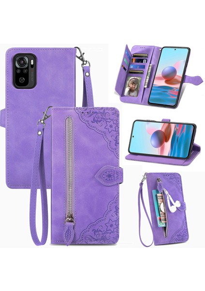 Ile Uyumlu Xiaomi Redmi Note 10S Fermuarlı Kese Manyetik Kart Tutacağı Bilek Kayışlı Cüzdan Kesesi Xiaomi Redmi Note 10S (Yurt Dışından) fiyatları