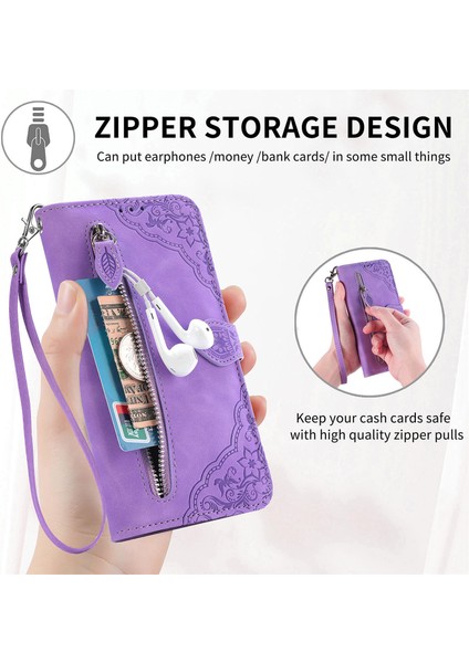 Ile Uyumlu Xiaomi Redmi Note 10S Fermuarlı Kese Manyetik Kart Tutacağı Bilek Kayışlı Cüzdan Kesesi Xiaomi Redmi Note 10S (Yurt Dışından) indirimleri