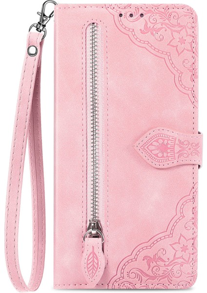 Ile Uyumlu Huawei P60 Pro Fermuarlı Kese Manyetik Kart Tutacağı Bilek Kayışlı Cüzdan Kesesi Huawei P60 Pro (Yurt Dışından) fırsatları