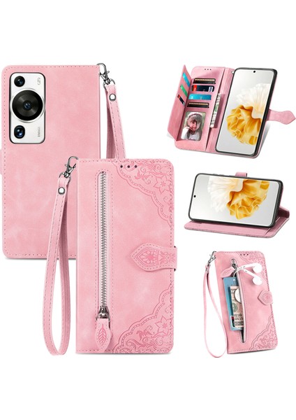 Ile Uyumlu Huawei P60 Pro Fermuarlı Kese Manyetik Kart Tutacağı Bilek Kayışlı Cüzdan Kesesi Huawei P60 Pro (Yurt Dışından) indirimleri