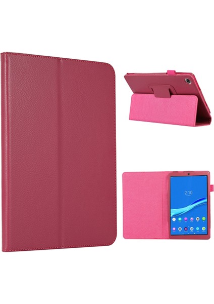 Lenovo Tab M8 Gen 4 Litchi Doku Darbeye Dayanıklı Tablet Kılıfı Pu Deri Çevirme Kapağı (Yurt Dışından)