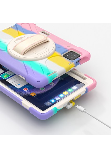 Xiaomi Pad 6 / Pad 6 Pro Pc+Silikon Tablet Kılıfı Döner Kickstand Koruyucu Kapak Kayış (Yurt Dışından) fırsatları