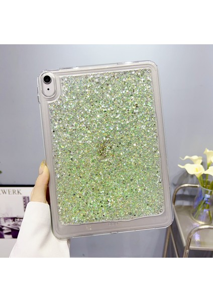 Apple iPad 10.9 (2022) Glitter Şok Geçirmez Tpu + Pc Ince Kapak Anti Koruyucu Tablet Kılıf (Yurt Dışından)
